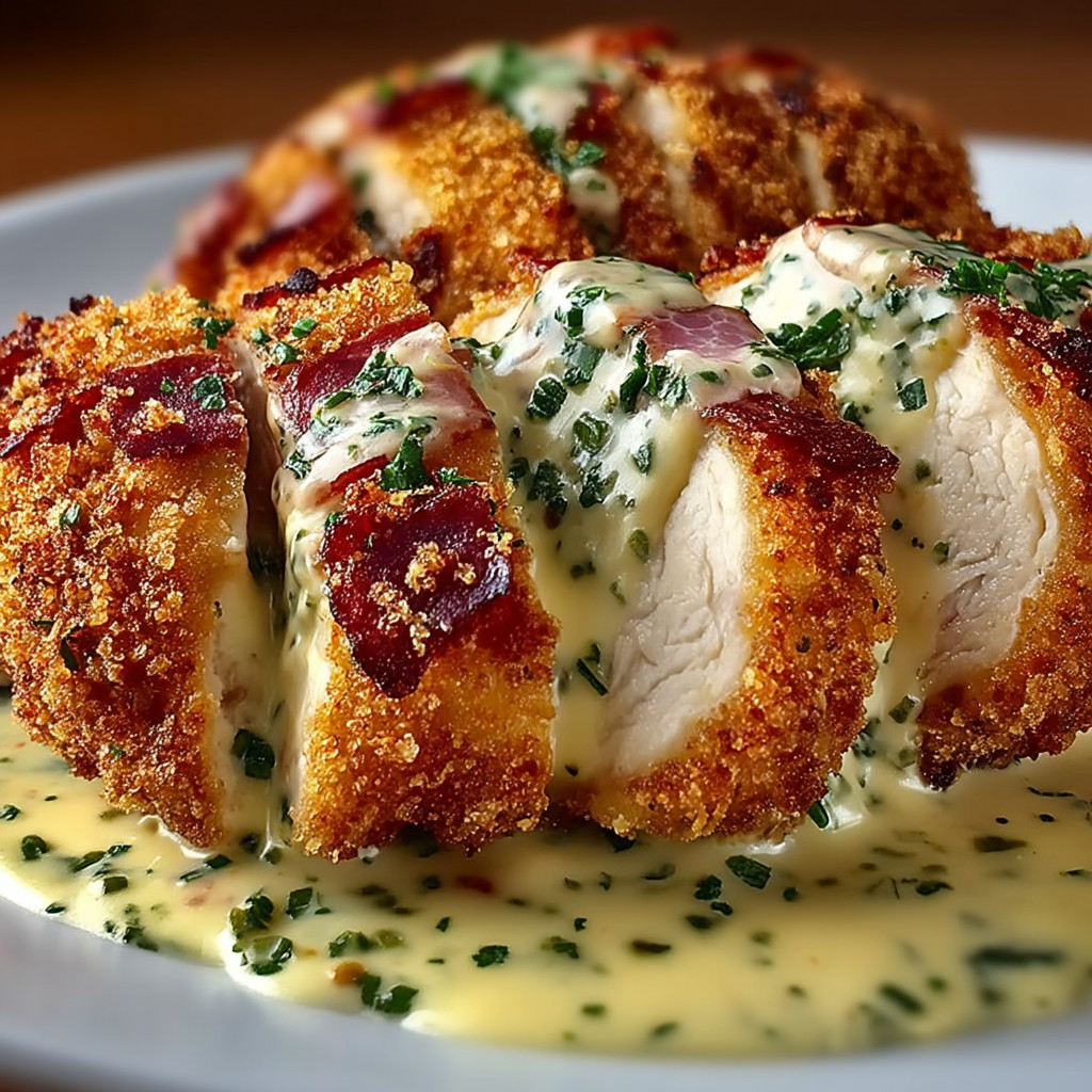 A plate of food with a sauce on it.