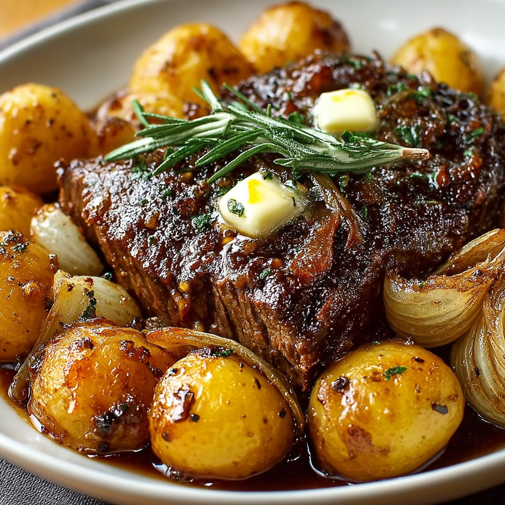 A plate of meat and potatoes.